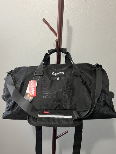 Supreme black duffle - supreme, bag
